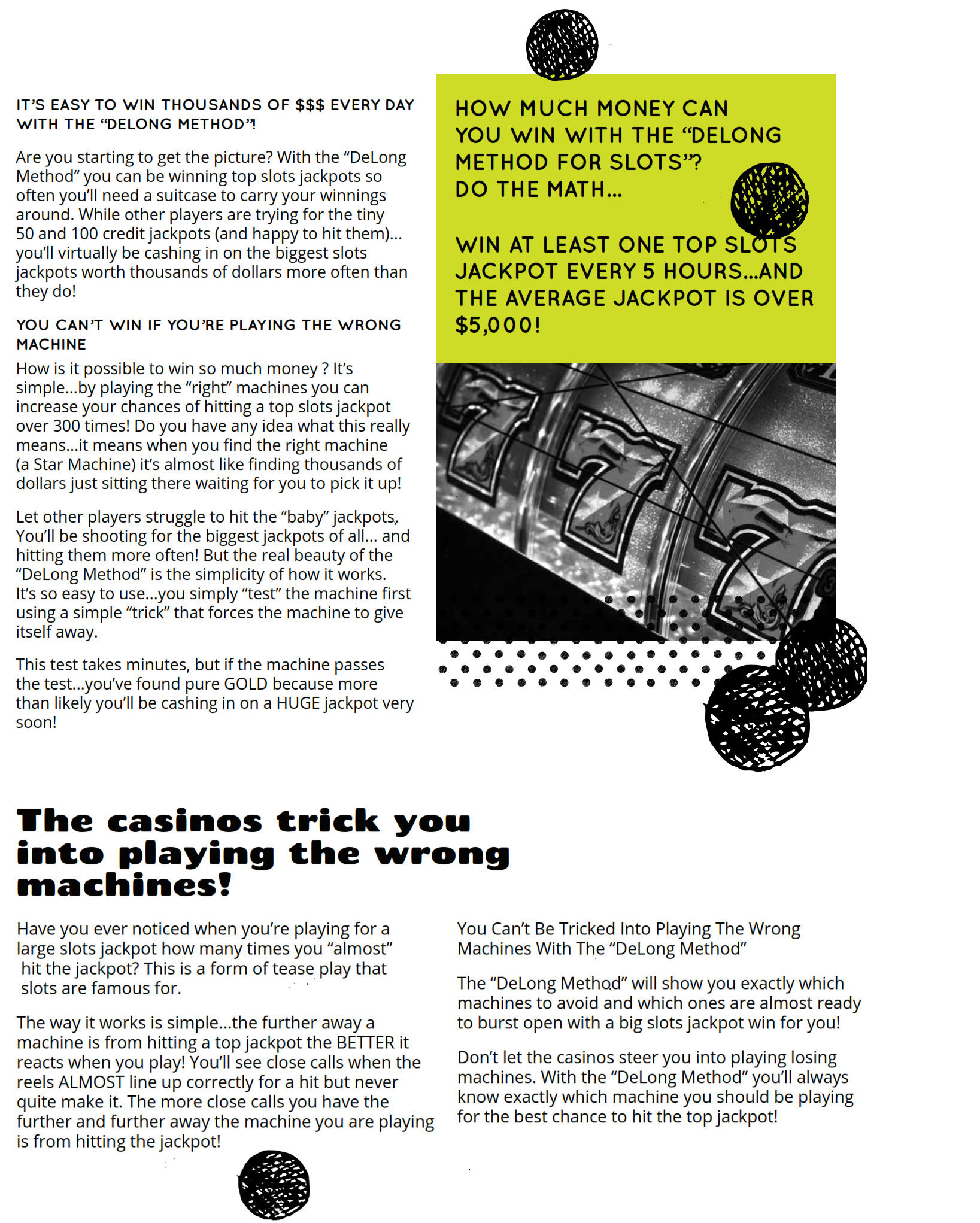 The casinos trick you into playing the wrong machines!